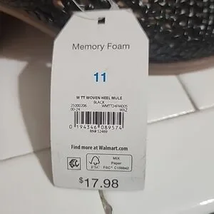 Woven Mules Walmart Mules Time And Tru Shoes Black Woven Mules